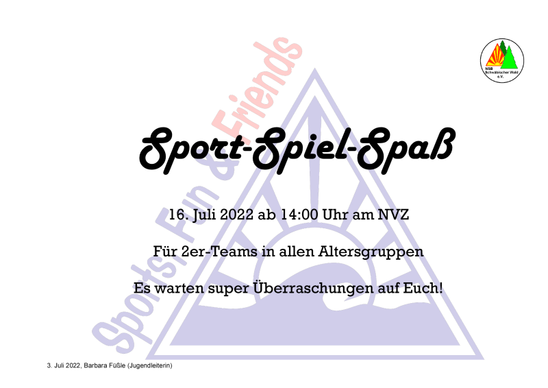Sport-Spiel-Spass